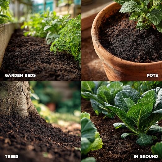 Soil Seed & Water Mikey’s Worm Poop – Organic Dairy Vermicompost Fertilizer Worm Castings for Gardens, Potted Plants & Soil Health - Superior to Standard Compost - OMRI Listed Organic Fertilizer