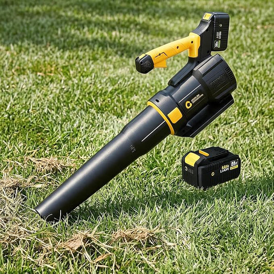 20V Electric Leaf Blower, 650CFM & 200MPH, 18,000 RPM | Battery Leaf Blower, Handheld Blowing for Lawn, Driveway, Small to Medium Yard Cleaning
