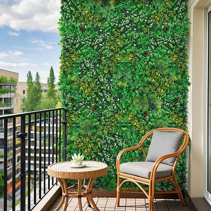 Grooy Artificial Boxwood Roll Panels, Grass Wall Panels Privacy Hedge Fence Screen for Outdoor Indoor Wedding Décor, 60"x120"(50 SQFT)