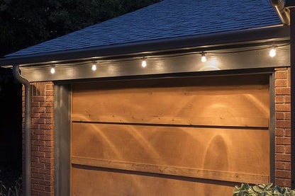 Enbrighten LED Bistro Outdoor String Lights, 24ft, 12 Shatter Resistant Lifetime Bulbs, 2200K Warm White, Weather Resistant, Indoor/Outdoor, Commercial Grade, Perfect for Backyard, Porch, Patio, 38356