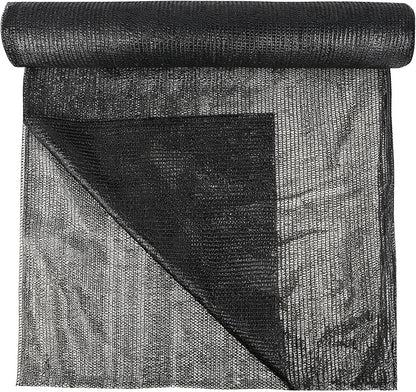 winemana 120x6 FT Outdoor Shade Cloth for Garden & Plants - 40% Large Black Mesh Tarp, UV Resistant Woven Shade Fabric for Greenhouse Farm Row Cover Vegetables Sun Protection Poultry Run