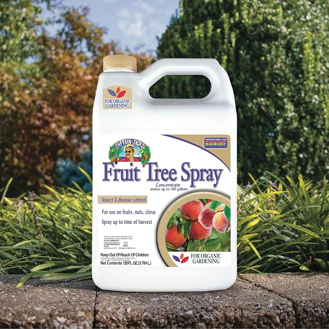 Bonide Captain Jack's Fruit Tree Spray, 128 oz Concentrate, Insect & Disease Control Spray for Organic Gardening