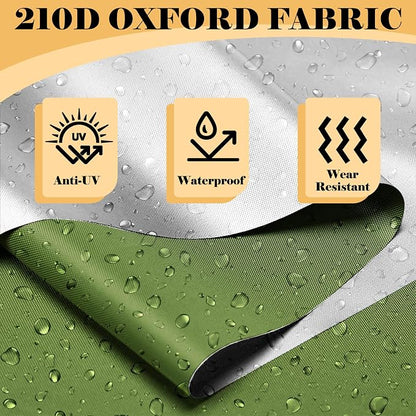 Bike Storage 7.3 x 5ft, Outside Storage Waterproof Oxford Fabric for 4 Bikes, Bike Shed, Garden Sheds & Outdoor Storage (Arch Green - XXL for 4-5 Bikes)
