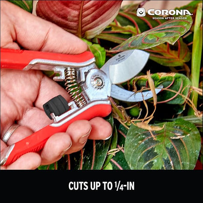 Corona BP 13623 Yard Essentials Houseplant Pruners, Red