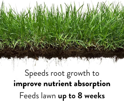 GreenView Lawn Food 16 lb. Bag, Covers 5,000 sq. ft. | 22-0-4 NPK formula - Restores soil nutrients - 8 weeks continuous feeding