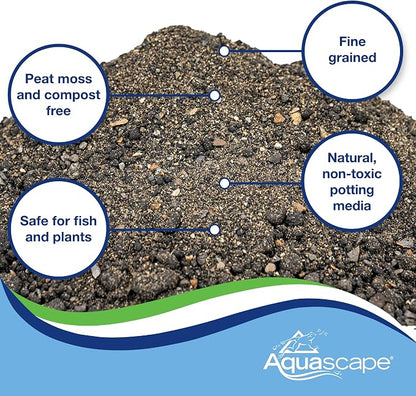 Aquascape Pond Plant Potting Media, Nutrient-Rich Aquatic Soil for Water Gardens, Supports Strong Root Growth, 215 Cubic Inches, 89002