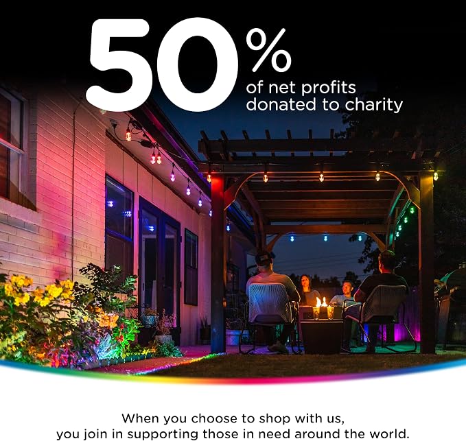 Enbrighten Eternity Permanent Outdoor Lights, 100ft with 72 RGBWIC LED Lights, App‑Controlled, Cuttable, Christmas, Accent & Year‑Round Eave Lighting, Works with Alexa & Google Home, 81103