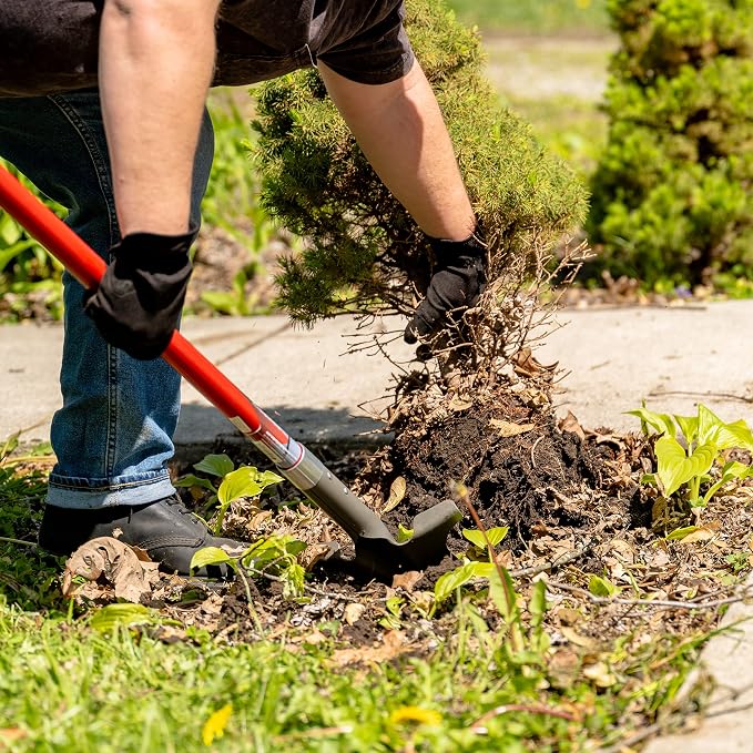 Root Slayer 22911 XL Drain Spade for Trenching & Landscaping, Red
