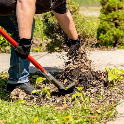 Root Slayer 22911 XL Drain Spade for Trenching & Landscaping, Red