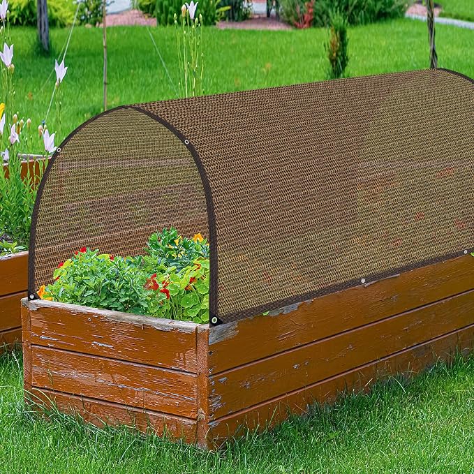 80% Shade Cloth -4x12FT Sunblock Net with Grommet,Lightweight and Durable UV Protection,Shade Cloth for Garden Patio Pergola Balcony Plants Greenhouse Dog Kennel Chicken Coop Outdoor