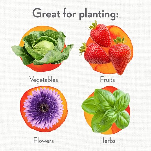 Whitney Farms Organic Potting Soil - Natural Indoor and Outdoor Container Mix, Organic Potting Soil for Vegetables, Herbs and Flowers, Feeds Plants up to 2 Months, 16 qt.