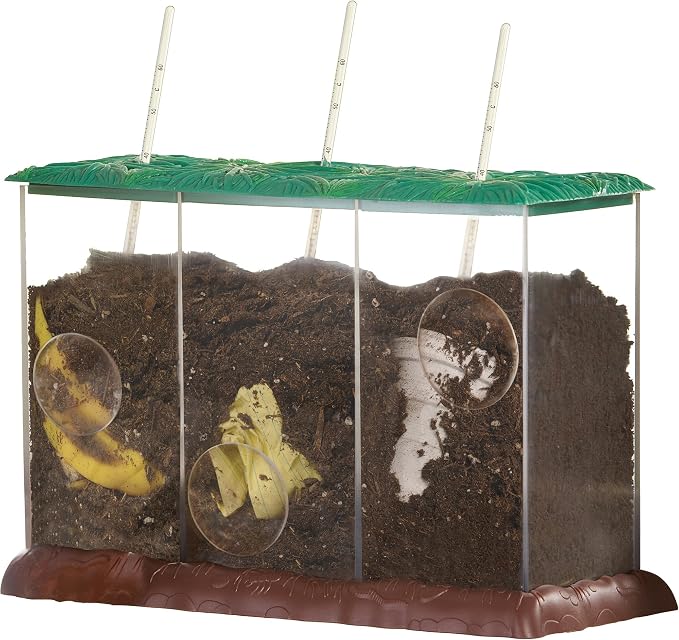 Educational Insights See-Through Compost Container - STEM Kits for Kids, Homeschool or Classroom Earth Science Kit, Practice Observation & Learn about Nature, Science Experiments for Kids Ages 4+