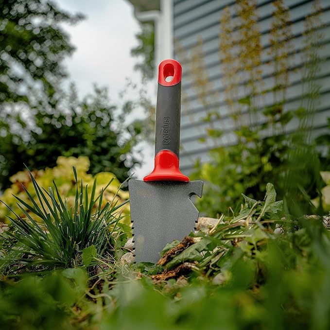 Root Slayer 16011 Heavy Duty Garden Trowel, Red