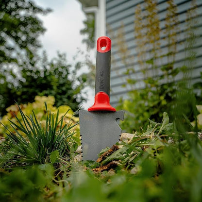 Pro-Lite Ergonomic Carbon Steel Edger, Root Slayer Trowel, Red Gardening Tools (25611, 16011)