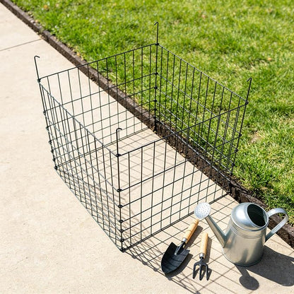 Garden Wire Compost Bin 30x30x24 inches, Green, Garden Bed Fencing