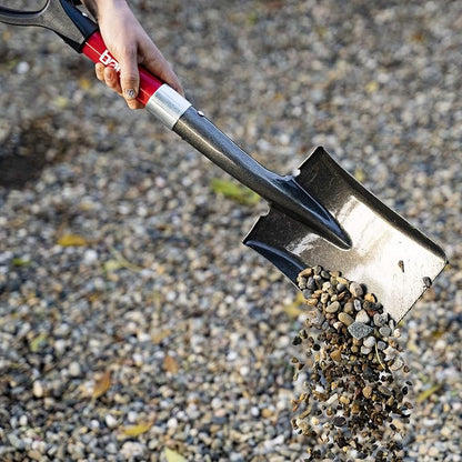 Bond Manufacturing LH047 Mini D-Handle Square Head Shovel, 1-PACK, Red/Black