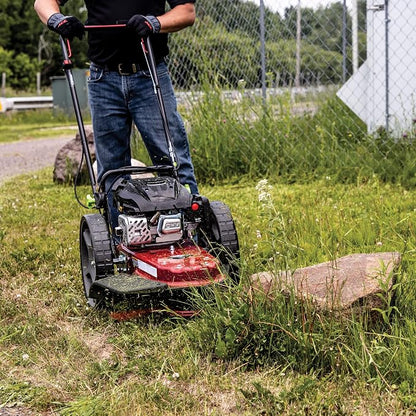 Earthquake Walk Behind String Mower With 160cc Viper 4-Cycle Engine, 22” Cutting Diameter, 14” Never-Go-Flat Wheels, Easy Assembly, Adjustable Handlebar, 40314