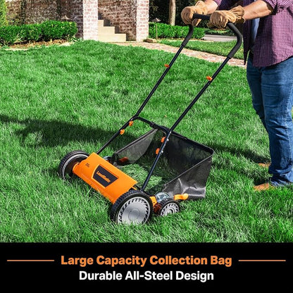LawnMaster 20” 5-Blade Push Reel Lawn Mower – LMRM2001