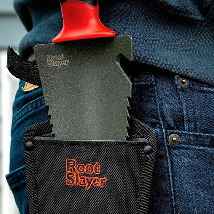 Root Slayer 17011 Garden Trowel with Holster, Red