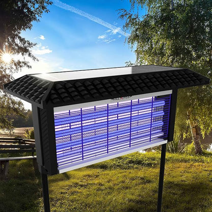 Solar Powered Bug Zapper Outdoor, 4500V Mosquito Trap with 45W Solar Panel, Fly Trap & Mosquito Killer, 8000mAh Battery, IPX5 Waterproof, Covers Up to 4000 Sq.Ft for Patio, Backyard, Garden