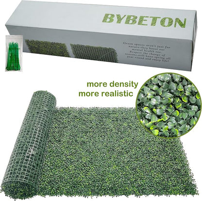 Bybeton 60"x120"(50sqft) Ultra-Dense Boxwood UV Privacy Fence | Ultra-Dense 50sqft Zero-Gap Privacy. UV-Proof & Odorless. Easy DIY Snap-Together. For Fence, Balcony & Garden.