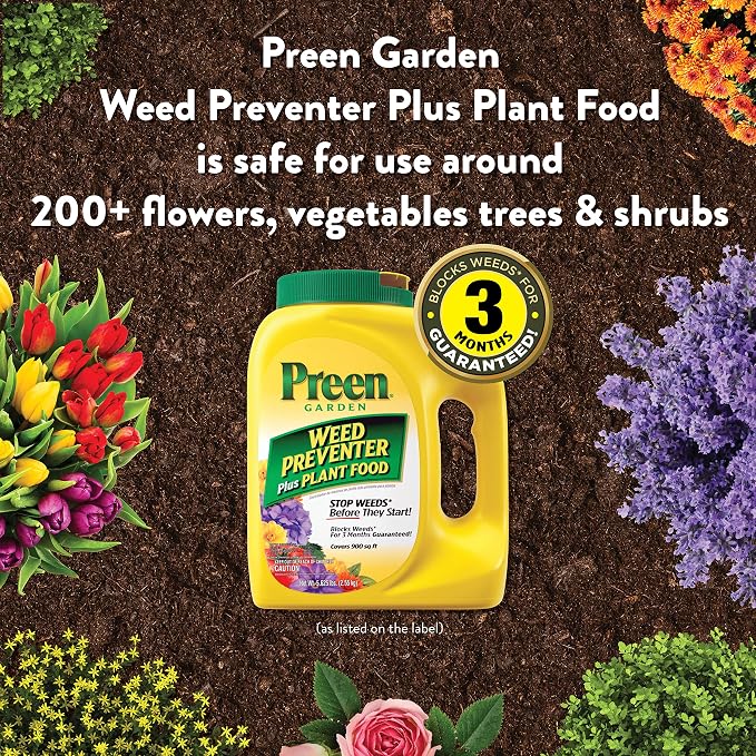 Preen Garden Weed Preventer Plus Plant Food 5.625 lb. Covers 900 sq. ft.