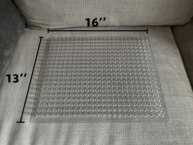 8 Pack Cat Repellent Outdoor/Indoor Scat Mat for Cats&Dogs, Keep Away Pest Plastic Mats with Spikes,16 x 13 Inches