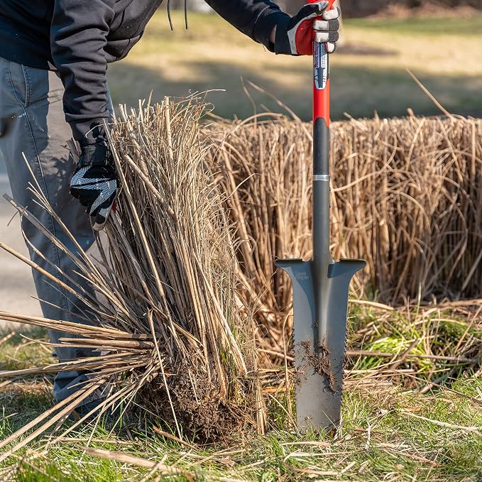 Root Slayer 22811 Drain Spade for Trenching & Landscaping, Red