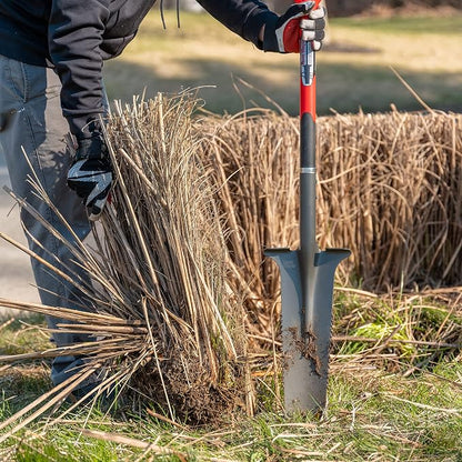 Root Slayer 22811 Drain Spade for Trenching & Landscaping, Red