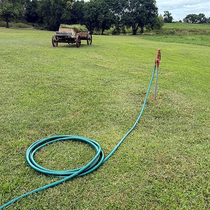 Gilmour Flexogen 3/4 in x 100 ft Garden Hose, Heavy Duty Water Hose, Flexible and Kink Resistant Outdoor Hose, Green | Heavy Duty Build, 500 PSI, Kink-Resistant Layers, Brass Fittings, All-Weather Durability, Made in USA