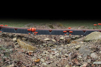 Camco Rhino RV Sewer Hose Support Kit - Up to 10” of Lift - Features Nesting Design for Easy RV Storage - Includes (6) 30” Section w/4 Stakes Each - Supports Up to 20-Feet of RV Sewer Hose (43071)
