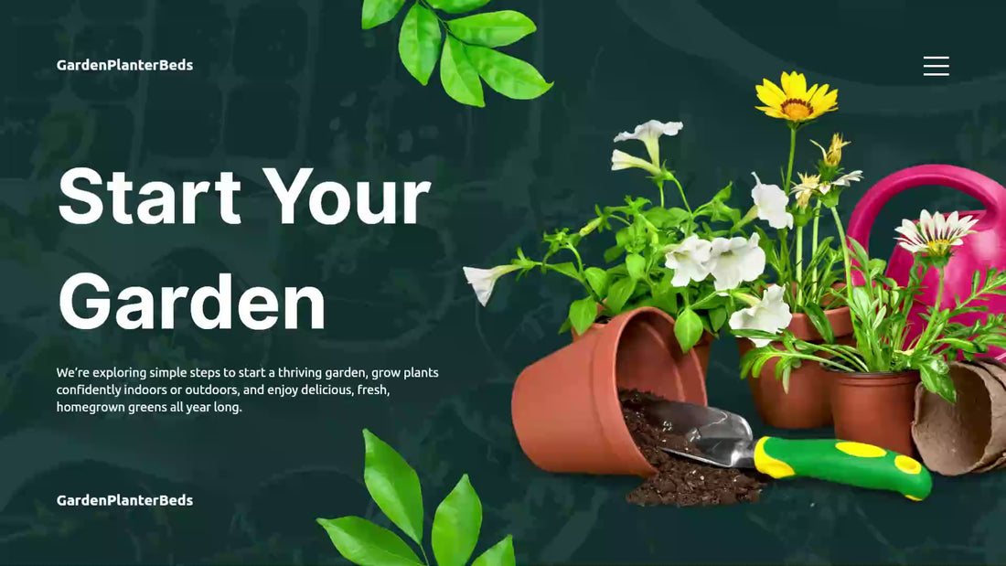 Green and White Gardening Presentation